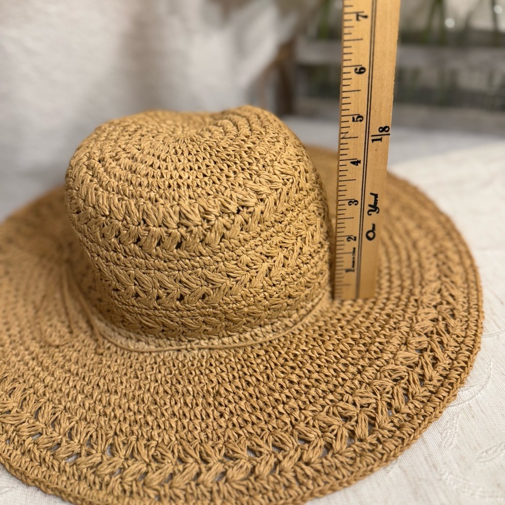 Cappelli Straworld Broad Brim Women’s Fancy Weave Straw Hat. Natural - Picture 6 of 10
